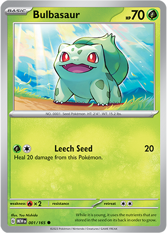 Bulbasaur - 001/165 - Scroll and Circuit Games